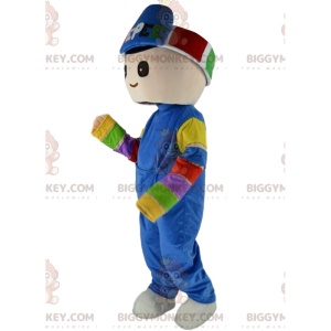 Boy BIGGYMONKEY™ mascot costume in winter sportswear, winter