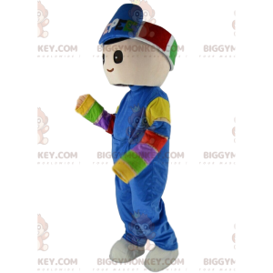 Jongen BIGGYMONKEY™ mascottekostuum in wintersportkleding