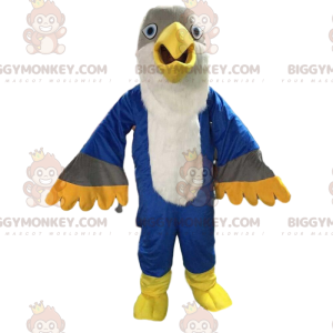 Čtyřbarevný kostým maskota BIGGYMONKEY™ Eagle, barevný kostým