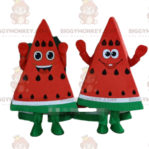 BIGGYMONKEY™s giant watermelon slices mascot, watermelon