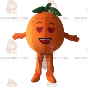 Στολή μασκότ Giant Orange BIGGYMONKEY™, πορτοκαλί στολή φρούτων