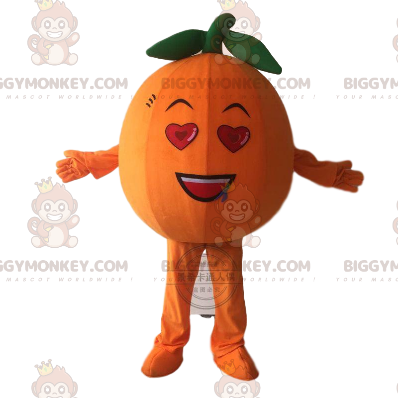 Costume de mascotte BIGGYMONKEY™ d'orange géante, costume de Costume de mascotte BIGGYMONKEY™ d'orange géante, costume de