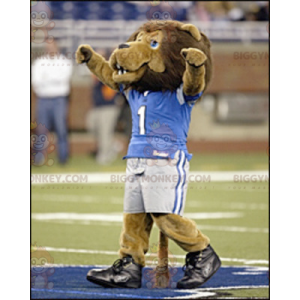 Στολή μασκότ Brown Lion BIGGYMONKEY™ με αθλητικά ρούχα -