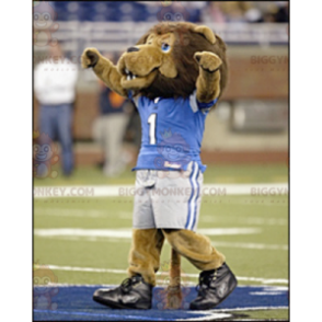 Brown Lion BIGGYMONKEY™ Mascot Costume In Sportswear -