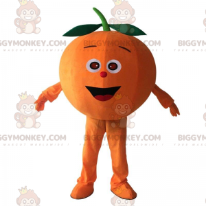 Gigantisch oranje BIGGYMONKEY™-mascottekostuum, rond oranje