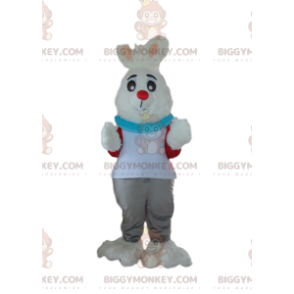 BIGGYMONKEY™ Costume da mascotte Vestito da coniglio bianco