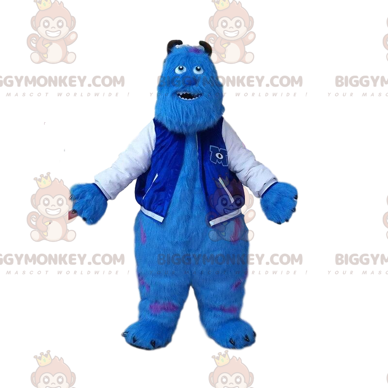 BIGGYMONKEY™ maskotdräkt av Sully, det berömda lurviga monstret BIGGYMONKEY™ maskotdräkt av Sully, det berömda lurviga monstret