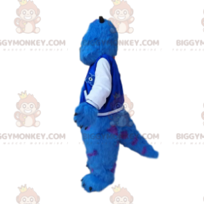 Funny Plump Giant Blue M&M's BIGGYMONKEY™ Mascot Sizes L (175-180CM)