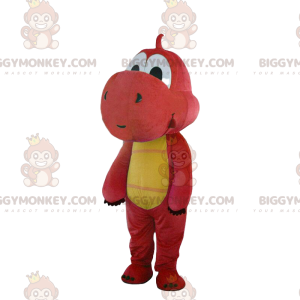 BIGGYMONKEY™ costume mascotte di Yoshi, il famoso drago rosso e