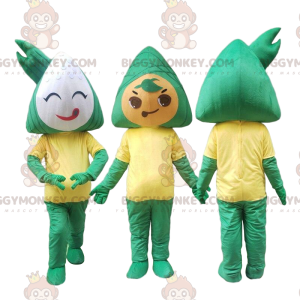 Duo de mascottes BIGGYMONKEY™ de Zongzi, costumes de plats