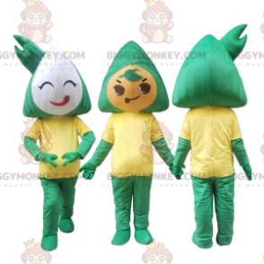 Duo de mascottes BIGGYMONKEY™ de Zongzi, costumes de plats