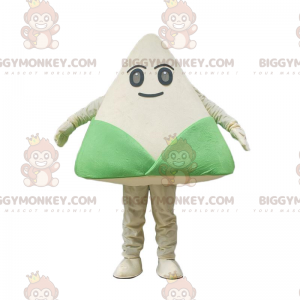 Zongzi disguise, traditional Chinese green and white dish –