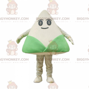 Zongzi disguise, traditional Chinese green and white dish -