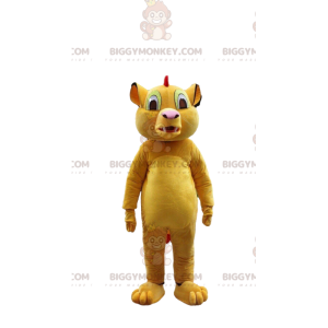 BIGGYMONKEY™ costume mascotte di Simba, famoso leone del