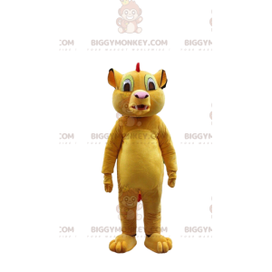 BIGGYMONKEY™ mascottekostuum van Simba, beroemde leeuw uit de