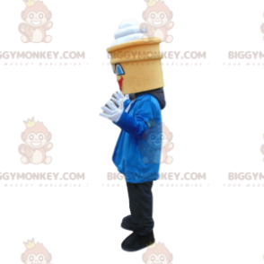 Ice Cream BIGGYMONKEY™ Maskottchen-Kostüm Elegant gekleidet, Cone-Kostüm - Essen Maskottchen - BiggyMonkey.com