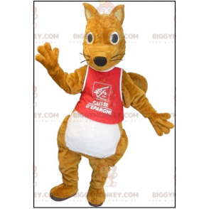 Traje de mascote de esquilo marrom roliço bonito BIGGYMONKEY™ –