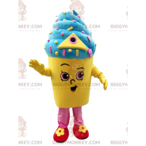 Italiaans ijs BIGGYMONKEY™ mascottekostuum, ijspotkostuum, ijs