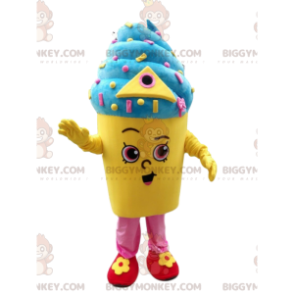Italian ice cream BIGGYMONKEY™ mascot costume, ice cream pot costume, ice cream - Food mascot - BiggyMonkey.com
