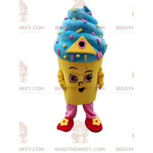 Italian ice cream BIGGYMONKEY™ mascot costume, ice cream pot costume, ice cream - Food mascot - BiggyMonkey.com