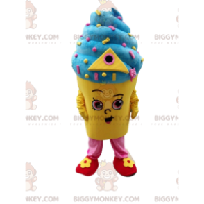 Italian ice cream BIGGYMONKEY™ mascot costume, ice cream pot costume, ice cream - Food mascot - BiggyMonkey.com