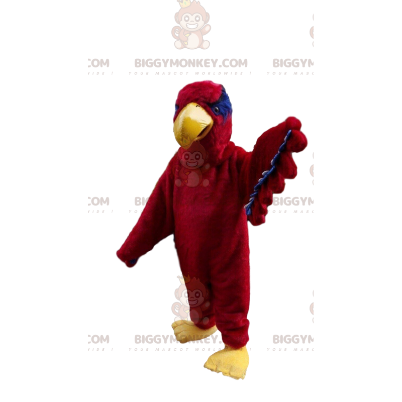 Black and red bird mascot, eagle costume, red Sizes L (175-180CM)