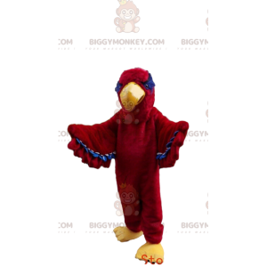 BIGGYMONKEY™ maskotkostume af rød grib, ørnekostume, fuglekjole