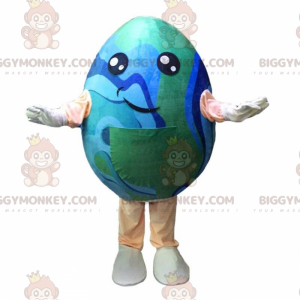 Στολή μασκότ Giant Egg BIGGYMONKEY™ σε χρώματα Planet Earth - Μασκότ τροφίμων - BIGGYMONKEY_09882 - BiggyMonkey.com