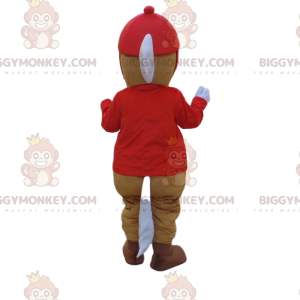 Costume de mascotte BIGGYMONKEY™ de cheval en tenue de jockey