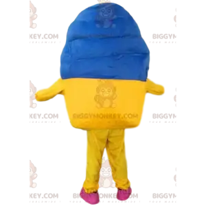 Riesiges Eiscreme-BIGGYMONKEY™-Maskottchen-Kostüm, farbenfrohes