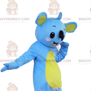 BIGGYMONKEY™ maskotkostyme av blå og gul koala, koalakostyme - Koala maskoter - BIGGYMONKEY_09894 - BiggyMonkey.com