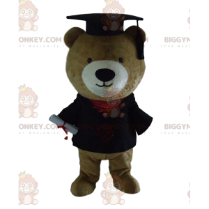 Graduate teddy bear BIGGYMONKEY™ mascot costume, graduate