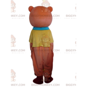 BIGGYMONKEY™ maskotkostume Pink bamse med røde kinder - Bjørn maskot - BIGGYMONKEY_09897 - BiggyMonkey.com
