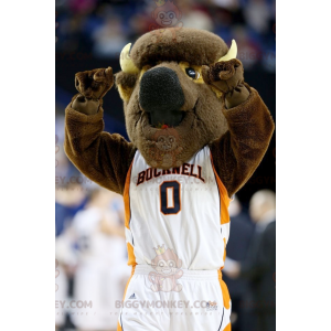Brown Buffalo BIGGYMONKEY™ Mascot Costume In Sportswear -