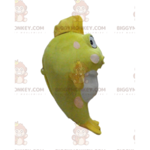 BIGGYMONKEY™ mascottekostuum gigantische gele en witte vis, zeekostuum - Vis mascottes - BIGGYMONKEY_09906 - BiggyMonkey.com