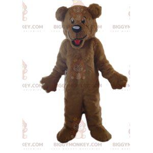 Brown Teddy BIGGYMONKEY™ Mascot Costume, Customizable -