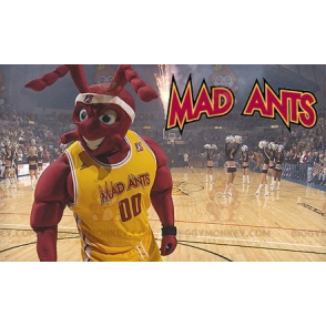 BIGGYMONKEY™ Muscle Red Ant-mascottekostuum in basketbaloutfit - Mieren mascottes - BIGGYMONKEY_01120 - BiggyMonkey.com