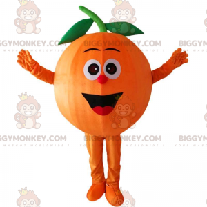 Riesiges Orange BIGGYMONKEY™ Maskottchen-Kostüm