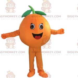 Στολή μασκότ Giant Orange BIGGYMONKEY™, πορτοκαλί στολή φρούτων