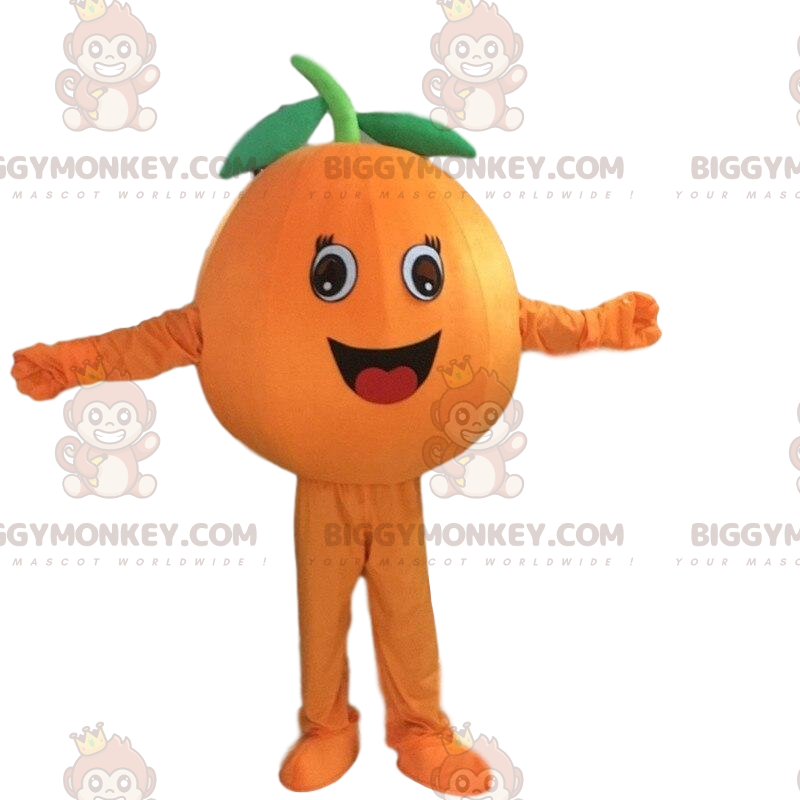 Giant Orange BIGGYMONKEY™ Maskotdräkt, Orange Fruktdräkt - Giant Orange BIGGYMONKEY™ Maskotdräkt, Orange Fruktdräkt -