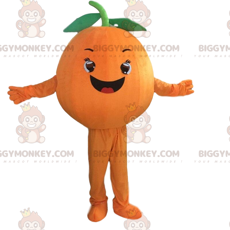 Kæmpe orange BIGGYMONKEY™ maskotkostume, orange frugtkostume - Kæmpe orange BIGGYMONKEY™ maskotkostume, orange frugtkostume -