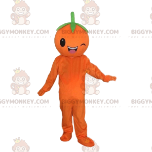 Blinkende kæmpe orange BIGGYMONKEY™ maskotkostume, frugtkostume