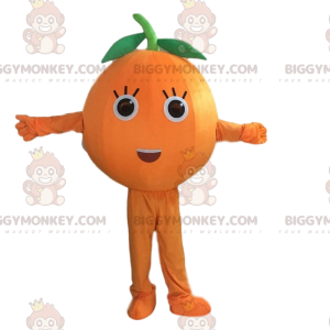 Costume da mascotte BIGGYMONKEY™ arancione gigante, costume da