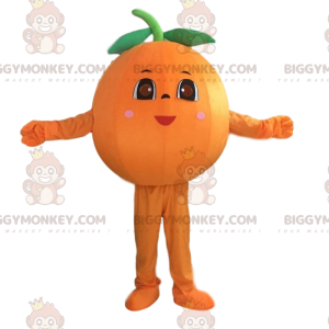Costume de mascotte BIGGYMONKEY™ d'orange féminine, costume de