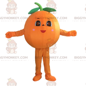 Vrouwelijk oranje BIGGYMONKEY™-mascottekostuum