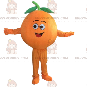 Kæmpe orange BIGGYMONKEY™ maskotkostume, clementinekostume -