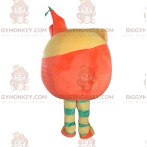Fantasia de mascote BIGGYMONKEY™ laranja descascada, fantasia