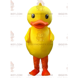 BIGGYMONKEY™ mascot costume big yellow and orange bird, giant