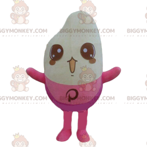 Kostým maskota BIGGYMONKEY™ obří zrnko rýže v růžovém kostýmu z