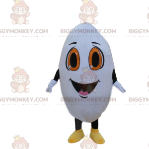 Στολή μασκότ BIGGYMONKEY™ Giant Grain of Rice, Λευκή στολή